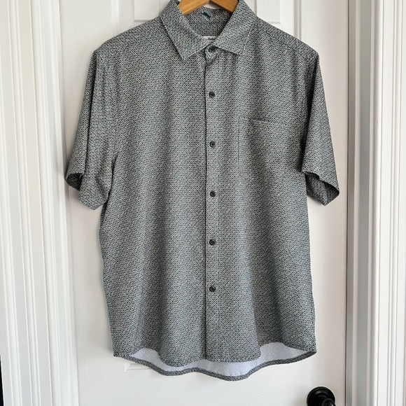 Tommy Bahama Men's Bahama Coast Paquito Geo IslandZone® Short-Sleeve Shirt EUC - Picture 3 of 6